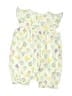 Stitchy Fish Floral White Short Sleeve Onesie 0-3 MO / 3 MO - photo 2