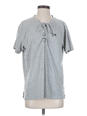 Victoria's Secret Pink Short Sleeve Henley (view 1)
