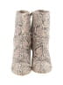 Matisse 100% Leather Animal Print Snake Print Gray Ivory Ankle Boots Size 10 - photo 2