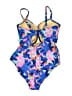 Pour Moi? Print Blue One Piece Swimsuit Size M - photo 2