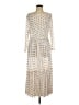Three Dots Polka Dots Ivory Casual Dress Size L (estimated) - photo 1