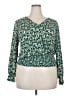 Gilli Green 3/4 Sleeve Blouse Size 2X - photo 1