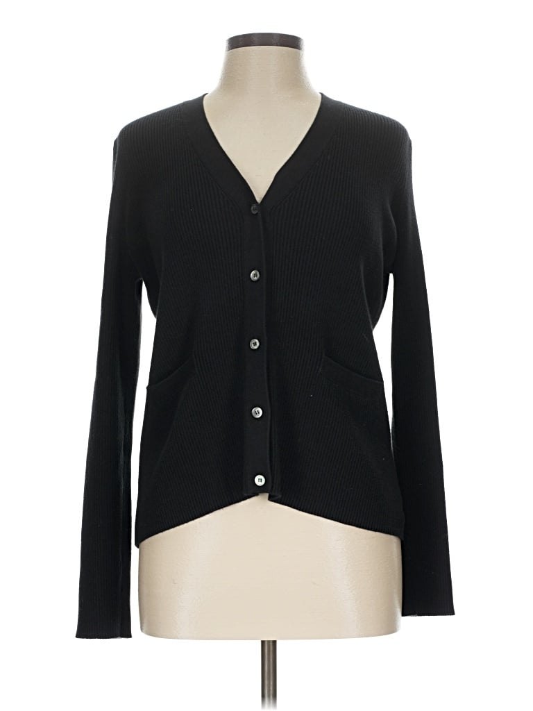 Pre-owned Ann Mashburn Cardigan Sweater In Black