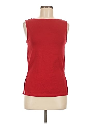 Madewell Sleeveless Boatneck Side Slit Tee (view 1)