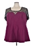 Torrid Purple Short Sleeve Top Size 5X Plus (5) - photo 1