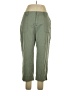 Rafaella Solid Green Cargo Pants Size 16 - photo 1