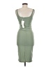 Zara Solid Green Cocktail Dress Size M - photo 2