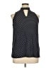 Faith and Joy 100% Polyester Polka Dots Black Sleeveless Blouse Size XL - photo 1