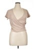 Blue Rain Tan Short Sleeve Top Size XL - photo 1