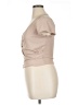 Blue Rain Tan Short Sleeve Top Size XL - photo 5