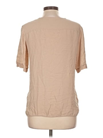 Theory Short Sleeve Silk Top (view 2)