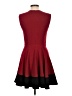 Sugarlips 100% Polyester Color Block Burgundy Cocktail Dress Size L - photo 2