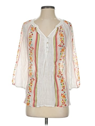 Fig & Flower 3/4 Sleeve Blouse (view 1)