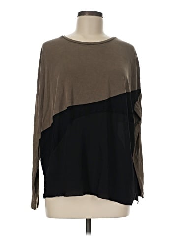 Zara W&B Collection 3/4 Sleeve T-Shirt (view 1)