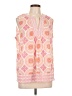 Sigrid Olsen 100% Cotton Pink Sleeveless Blouse Size L - photo 1