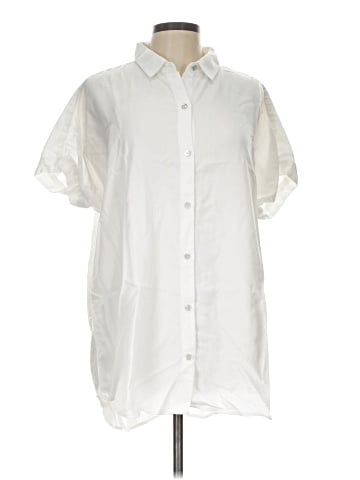 Soft Surroundings Short Sleeve Button-Down Shirt (view 1)