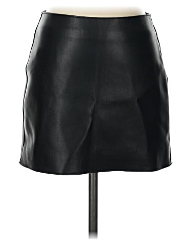 MNG Faux Leather Skirt (view 1)