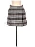 Topshop Plaid Gray Casual Skirt Size 0 - photo 1