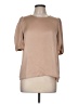 Pleione 100% Polyester Tan Short Sleeve Top Size M - photo 1