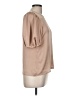 Pleione 100% Polyester Tan Short Sleeve Top Size M - photo 4