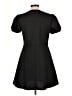 BCBGeneration Solid Black Casual Dress Size L - photo 2