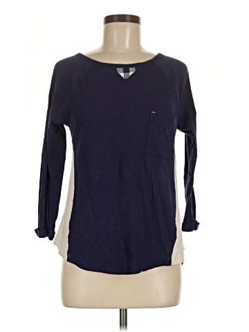 Little Yellow Button 3/4 Sleeve Top (view 1)