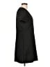BCBGeneration Solid Black Casual Dress Size L - photo 4