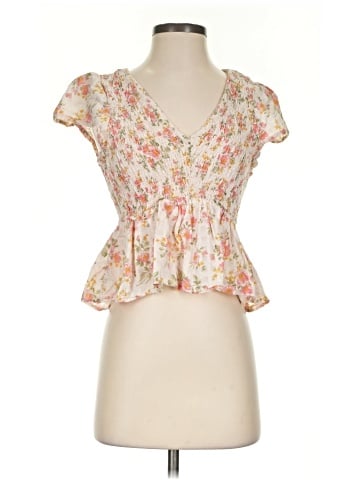 American Eagle Outfitters Short Sleeve Blouse (view 1)