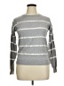 Staccato Stripes Gray Pullover Sweater Size XL - photo 1
