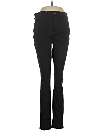 Madewell Tall 9" Mid-Rise Skinny Jeans in ISKO Stay Black&trade; (view 1)