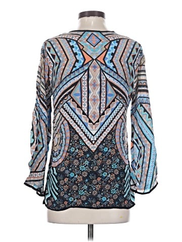 Tolani 3/4 Sleeve Silk Top (view 2)