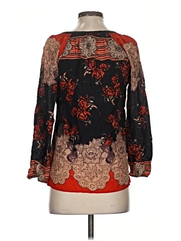Meadow Rue Long Sleeve Silk Top (view 2)