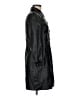 Topshop 100% Polyester Black Trenchcoat Size 6 - photo 4