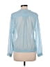 Pendleton 100% Polyester Blue 3/4 Sleeve Blouse Size Med Petite - photo 2
