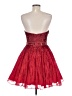 Sherri Hill 100% Polyester Red Cocktail Dress Size 6 - photo 2