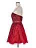 Sherri Hill 100% Polyester Red Cocktail Dress Size 6 - photo 5