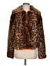 JOA Animal Print Orange Faux Fur Jacket Size XS - photo 1