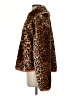 JOA Animal Print Orange Faux Fur Jacket Size XS - photo 5