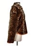 JOA Animal Print Orange Faux Fur Jacket Size XS - photo 4