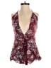 TOBI 100% Rayon Paisley Burgundy Romper Size S - photo 1