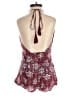 TOBI 100% Rayon Paisley Burgundy Romper Size S - photo 2