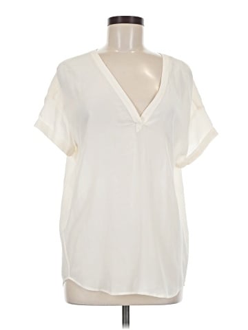 Comptoir des Cotonniers Short Sleeve Silk Top (view 1)