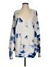 Aqua 100% Cotton Tie-dye Blue Pullover Sweater Size S - photo 1