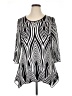 Peter Nygard Silver 3/4 Sleeve Blouse Size 1X - photo 1