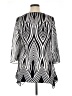 Peter Nygard Silver 3/4 Sleeve Blouse Size 1X - photo 2