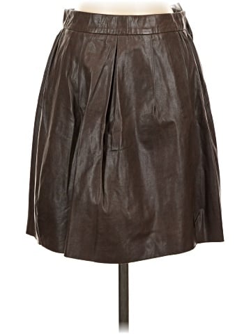 Vince. Leather Skirt (view 1)