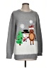 Lisa International Silver Pullover Sweater Size S - photo 1
