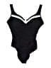 Miraclesuit Solid Black One Piece Swimsuit Size 16 - photo 1