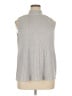 Adrianna Papell Silver Sleeveless Blouse Size XL - photo 1