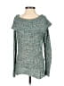 J.J.Basics Tweed Teal Pullover Sweater Size S - photo 2